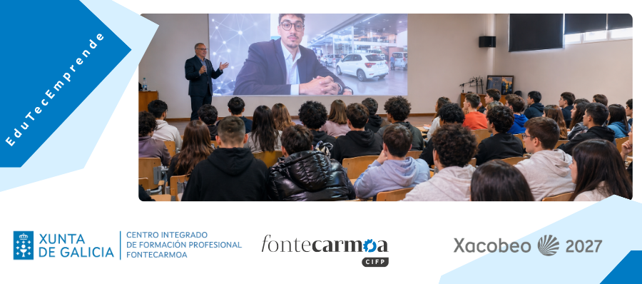 Featured image for “O Grupo Pérez Rumbao, participa nunha nova actividade de EduTecEmprende no CIFP Fontecarmoa”