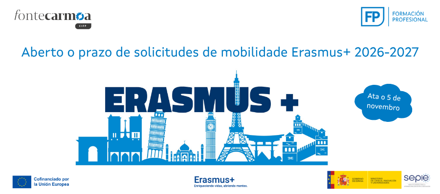 Featured image for “Solicitude becas Erasmus 2026-27”